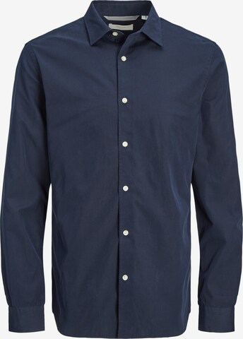 JACK & JONES Regular fit Button Up Shirt 'LAYNE' in Blue: front