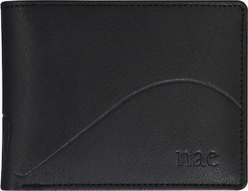 nae Vegan Shoes Wallet 'Bari' in Black: front