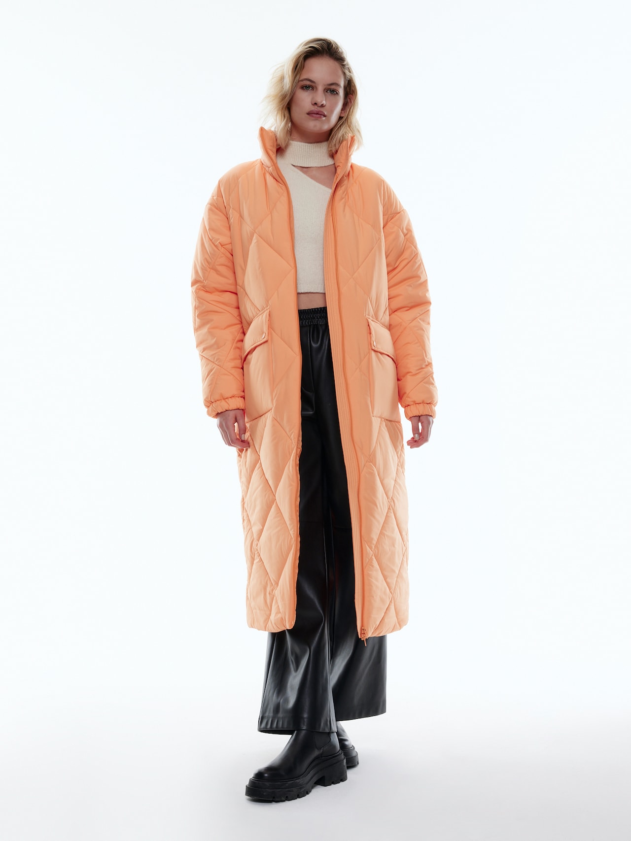 EDITED Producten Wintermantel 'Tine' Oranje