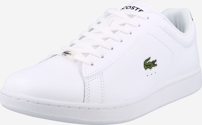 LACOSTE Niske tenisice 'CARNABY' u svijetlozelena / vatreno crvena / crna / bijela, Pregled proizvoda