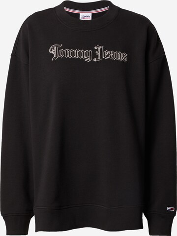 Tommy Jeans Sweatshirt 'GRUNGE' in Zwart: voorkant