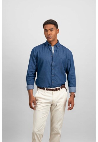 FYNCH-HATTON Regular Fit Hemd in Blau: Vorderseite