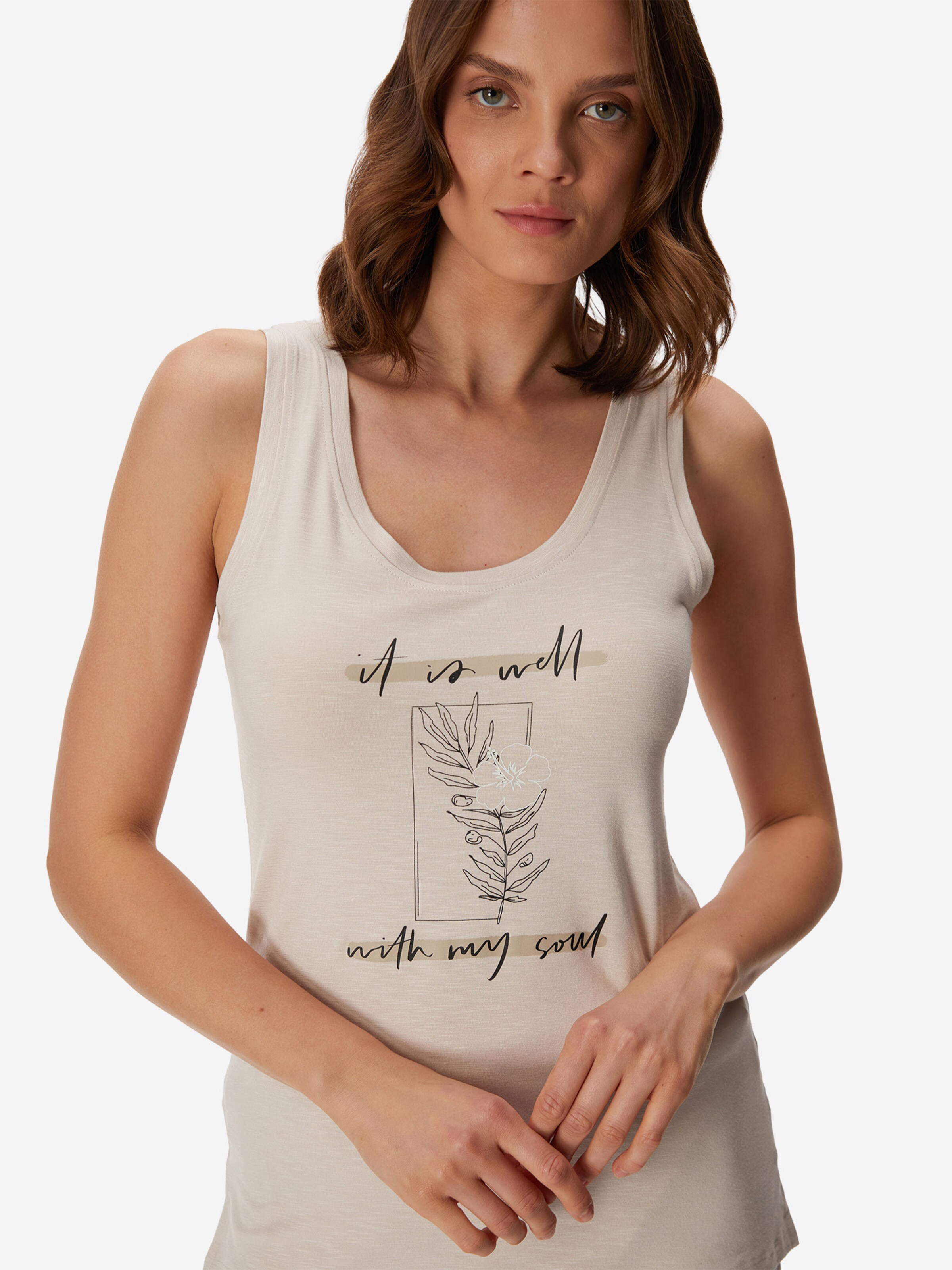 Goldenbay - Calções de pijama 'Caroline' em bege