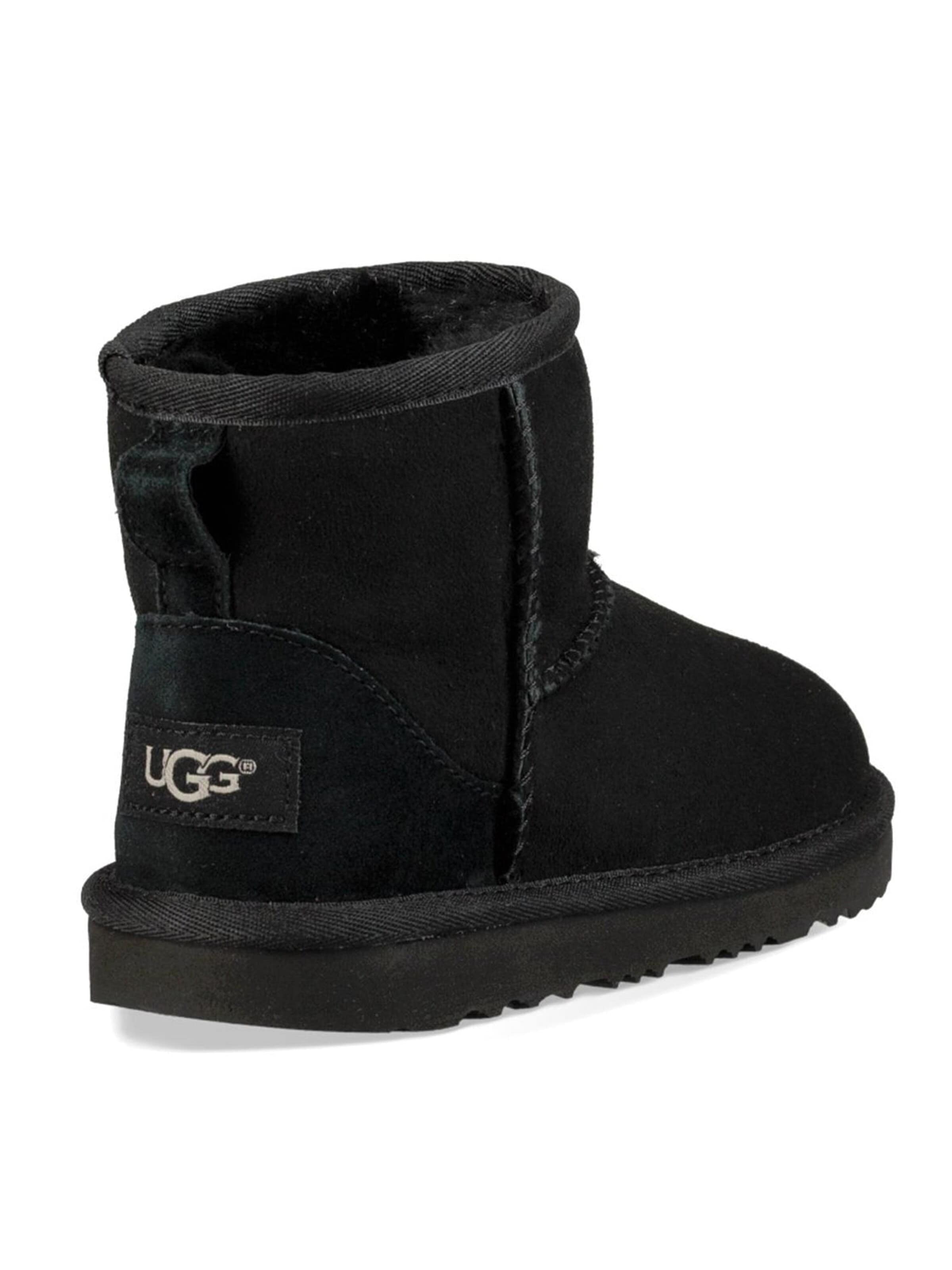UGG Boot 'Kids Mini Classic II Black Ankle Boots' in Black