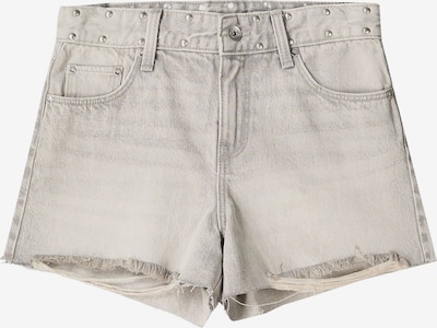 Bershka Shorts in hellgrau / silber, Produktansicht