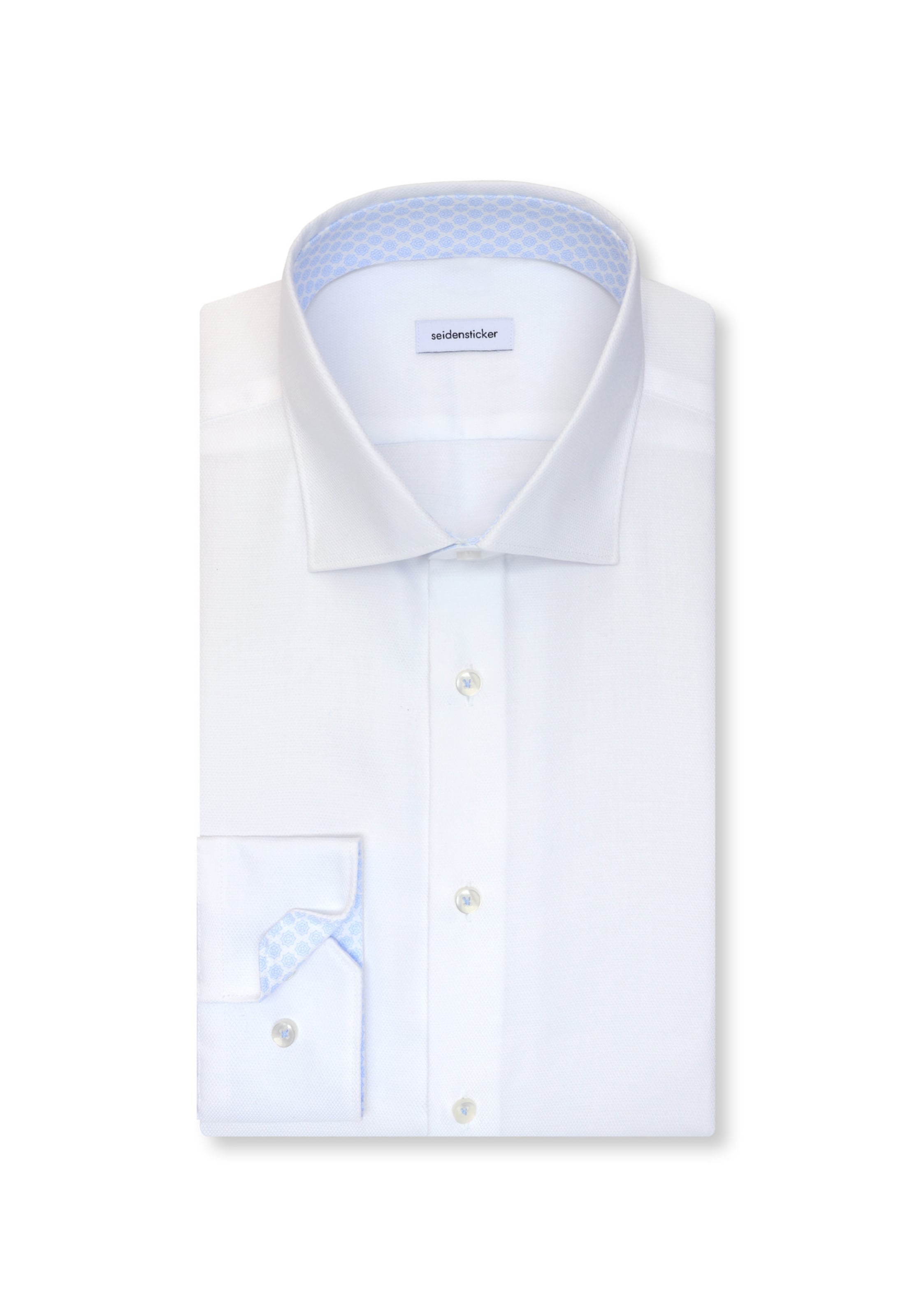 SEIDENSTICKER Regular fit Business shirt 'Schwarze Rose' in White
