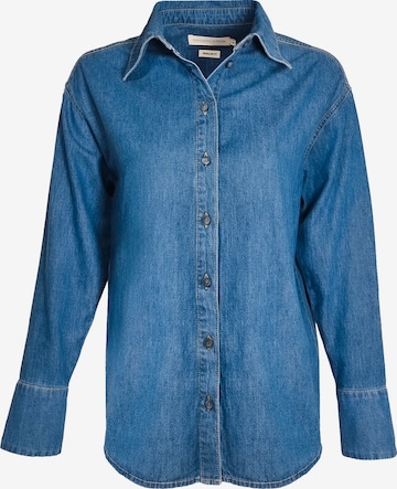 Organication Blouse in Blue: front