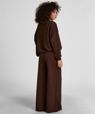 Hunkemöller Wide leg Broek 'Rory' in Bruin