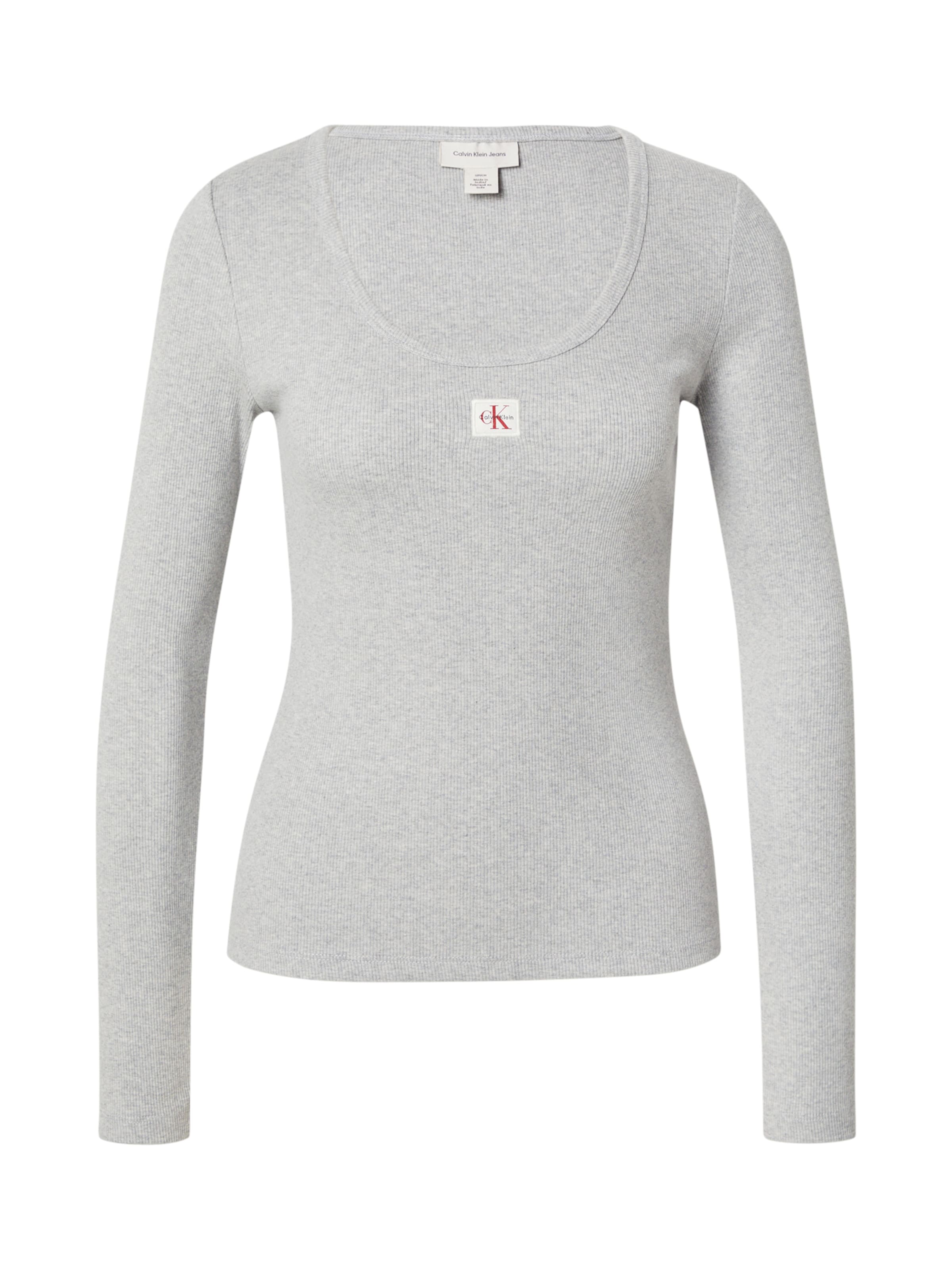 Calvin Klein Jeans Μπλουζάκι σε γκρι: μπροστά