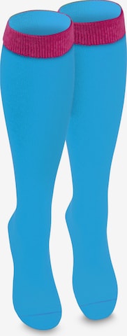 Chaussettes montantes normani en bleu
