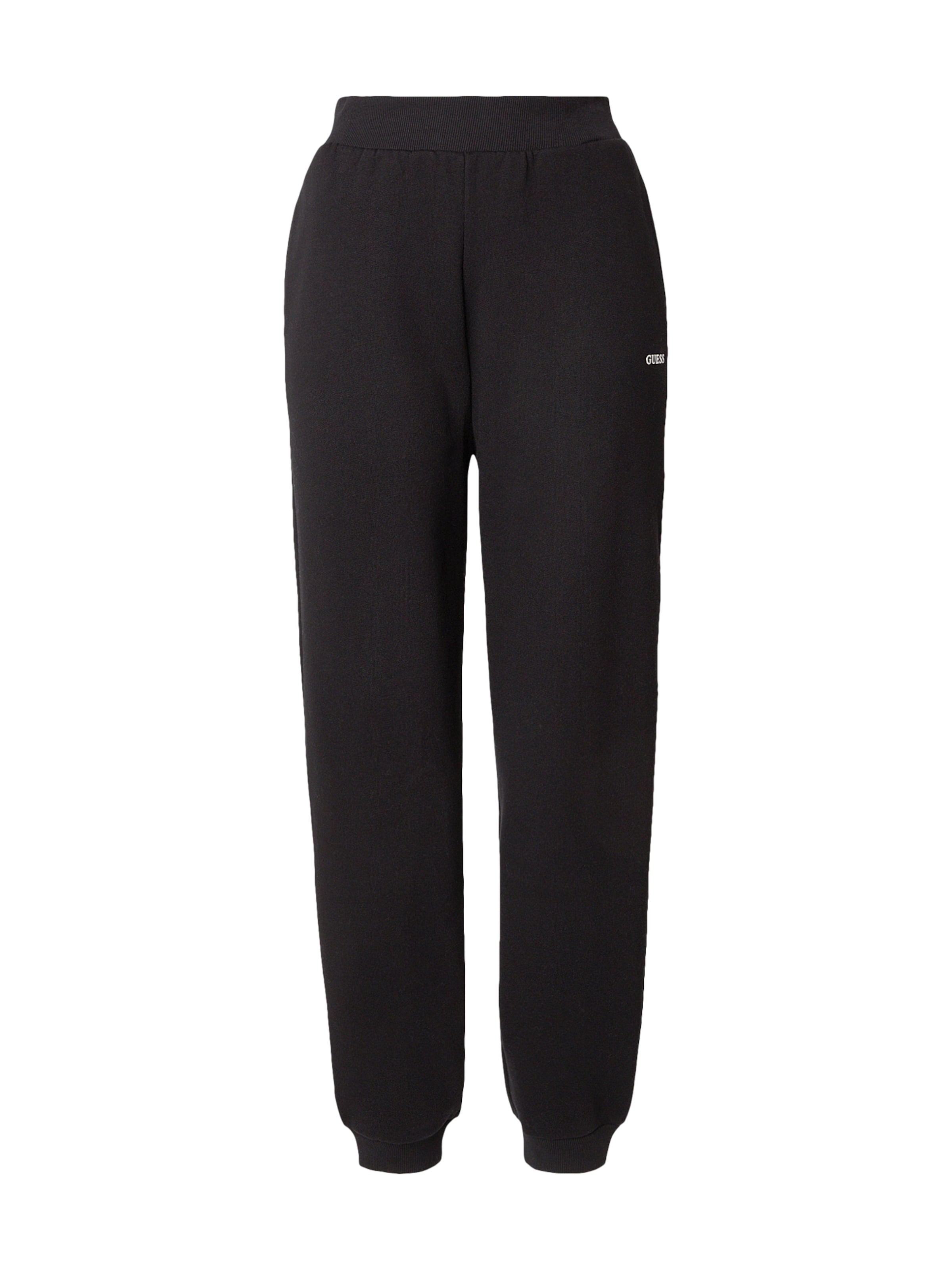 Tapered Pantaloni sport 'NAT' de la GUESS pe negru: față