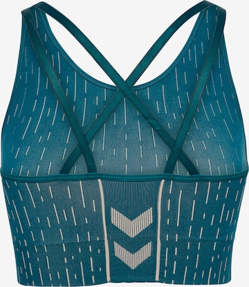 Hummel Bustier Sport-BH in Blau