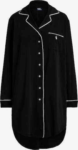 Polo Ralph Lauren Nightgown ' Sleepshirt ' in Black: front