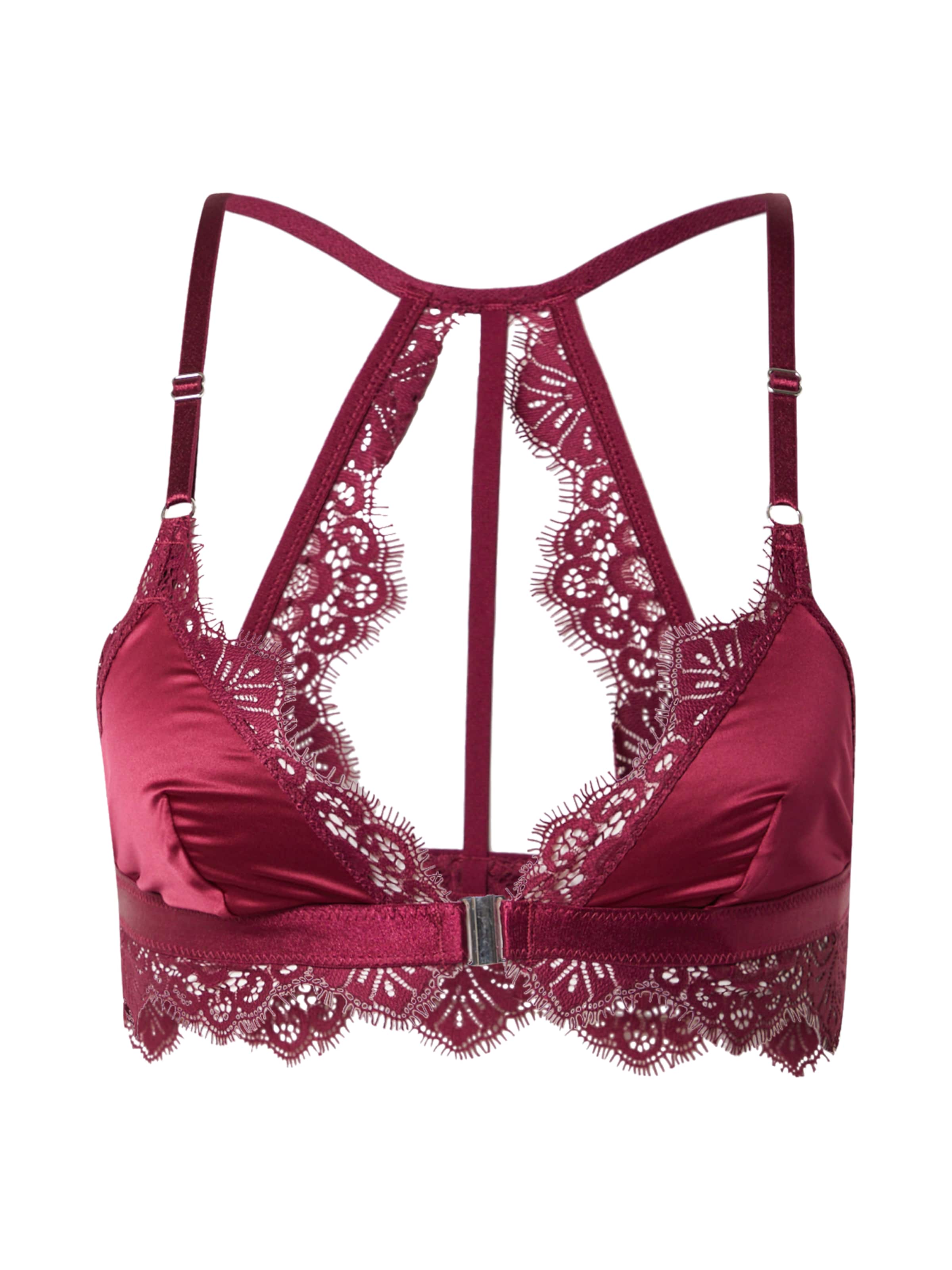 Hunkemöller Triangel Bralette 'Violet' in Rot: Vorderseite