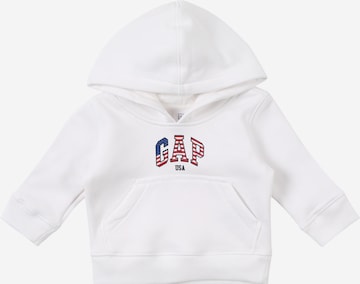 GAP Sweatshirt 'NOVELTY USA' i hvid: forside