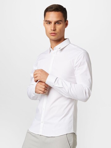 HUGO Regular fit Button Up Shirt 'Ero' in White: front