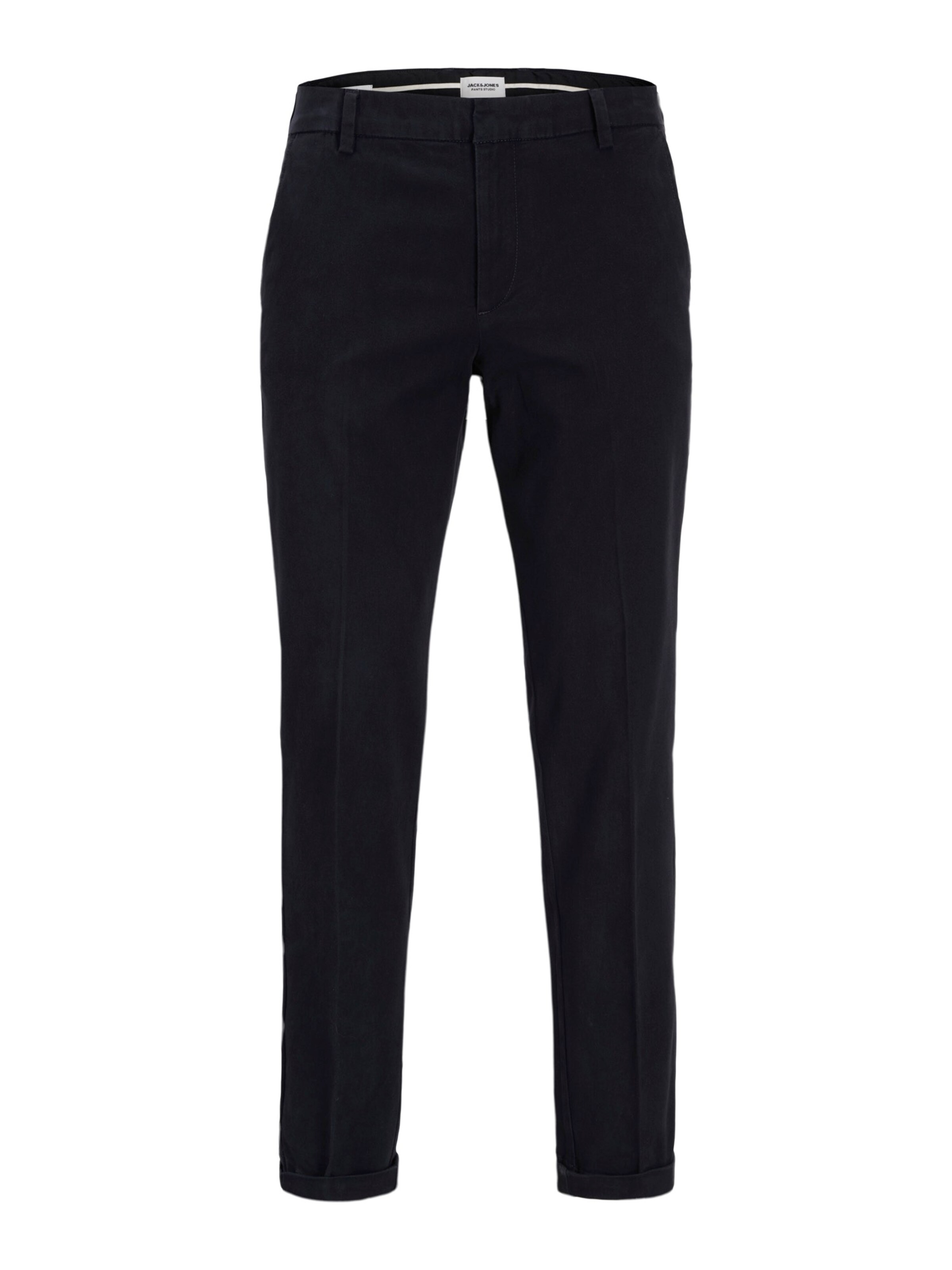 Jack & Jones Plus - Slimfit Calças com vincos 'JPSTOLLIE' em azul: frente