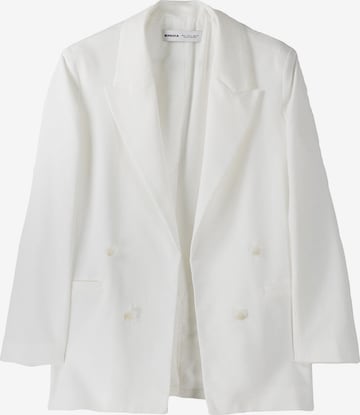 Bershka Blazer in White: front