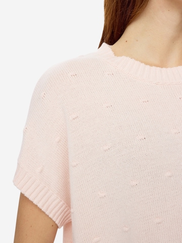 NÜMPH Strickpullover mit Halbarm 'NULISANA PULLOVER' in Pink