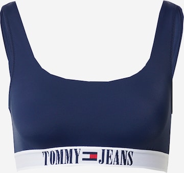 Top per bikini di Tommy Jeans in blu: frontale