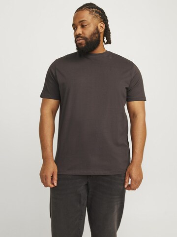 Jack & Jones Plus T-shirt 'JJEBradley' i brun: framsida