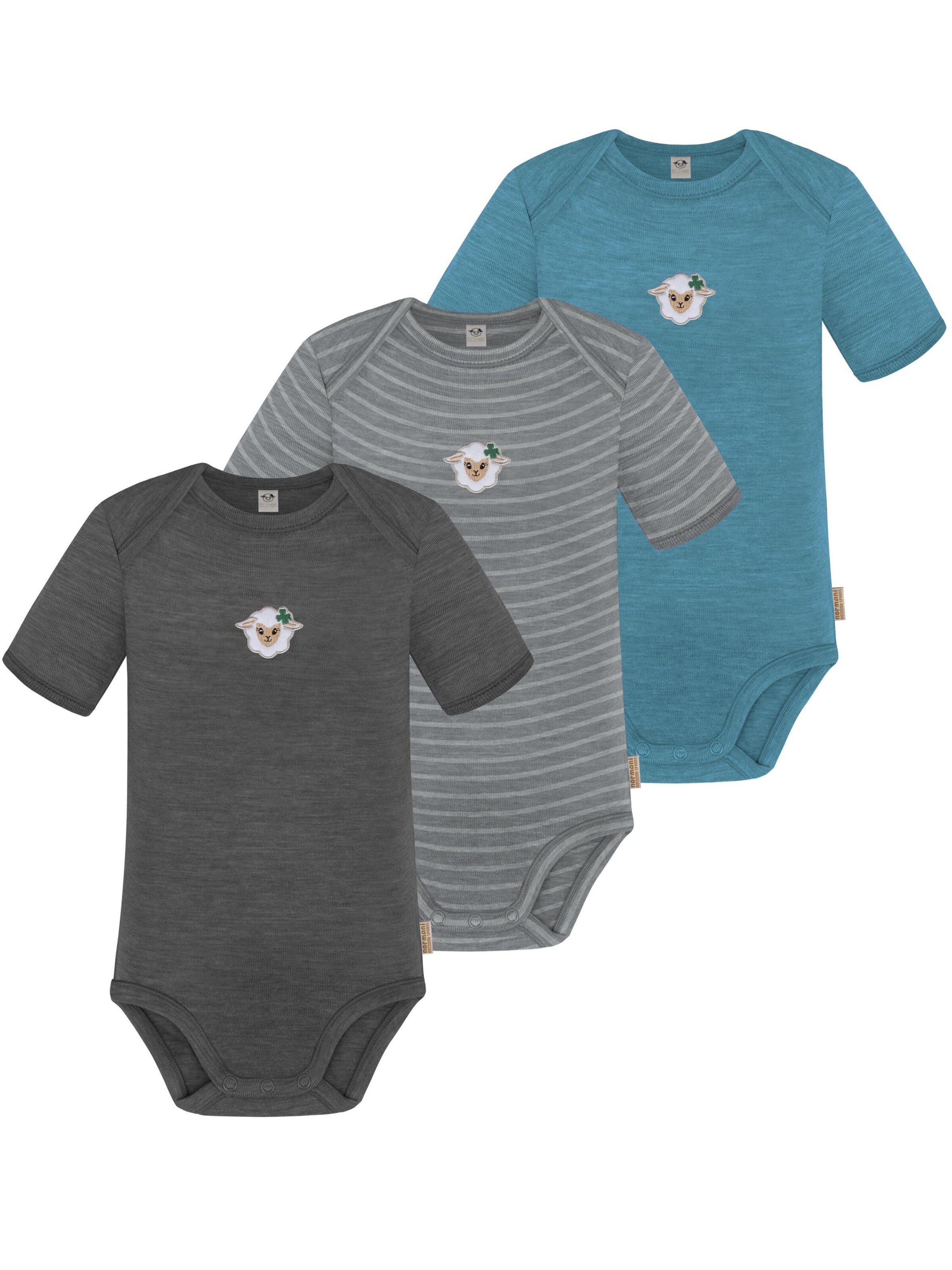 Barboteuse / body 'Tauranga' normani en bleu : devant