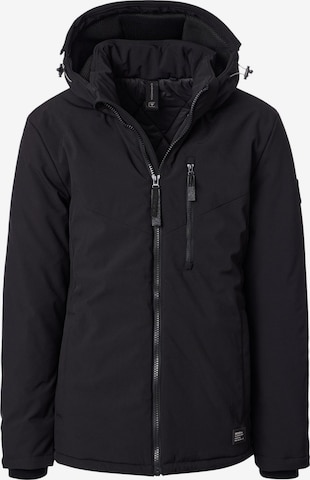 CASAMODA Between-Season Jacket 'Basic' in Black: front