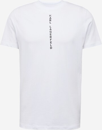 T-Shirt Karl Lagerfeld en blanc : devant