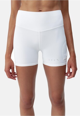 Born Living Yoga Skinny Sports trousers 'Retro' in White: front