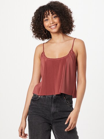 ABOUT YOU Top in Brown: front