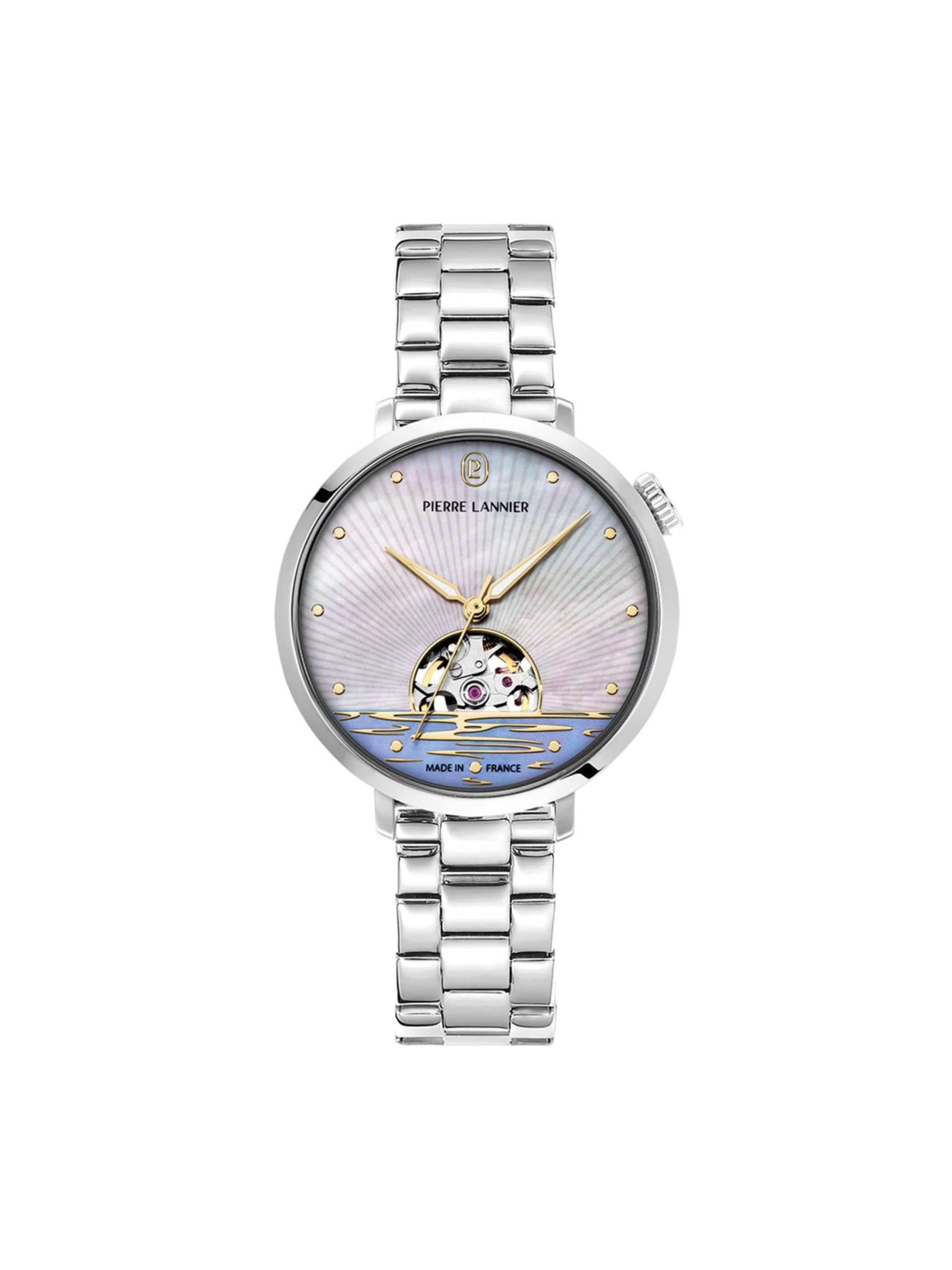 Montre à affichage analogique 'Australe' Pierre Lannier en blanc : devant