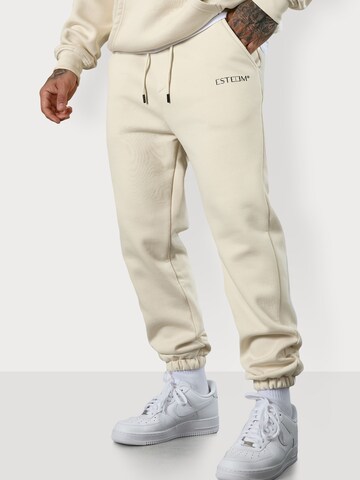 ESTEEM Regular Housut värissä beige: etupuoli