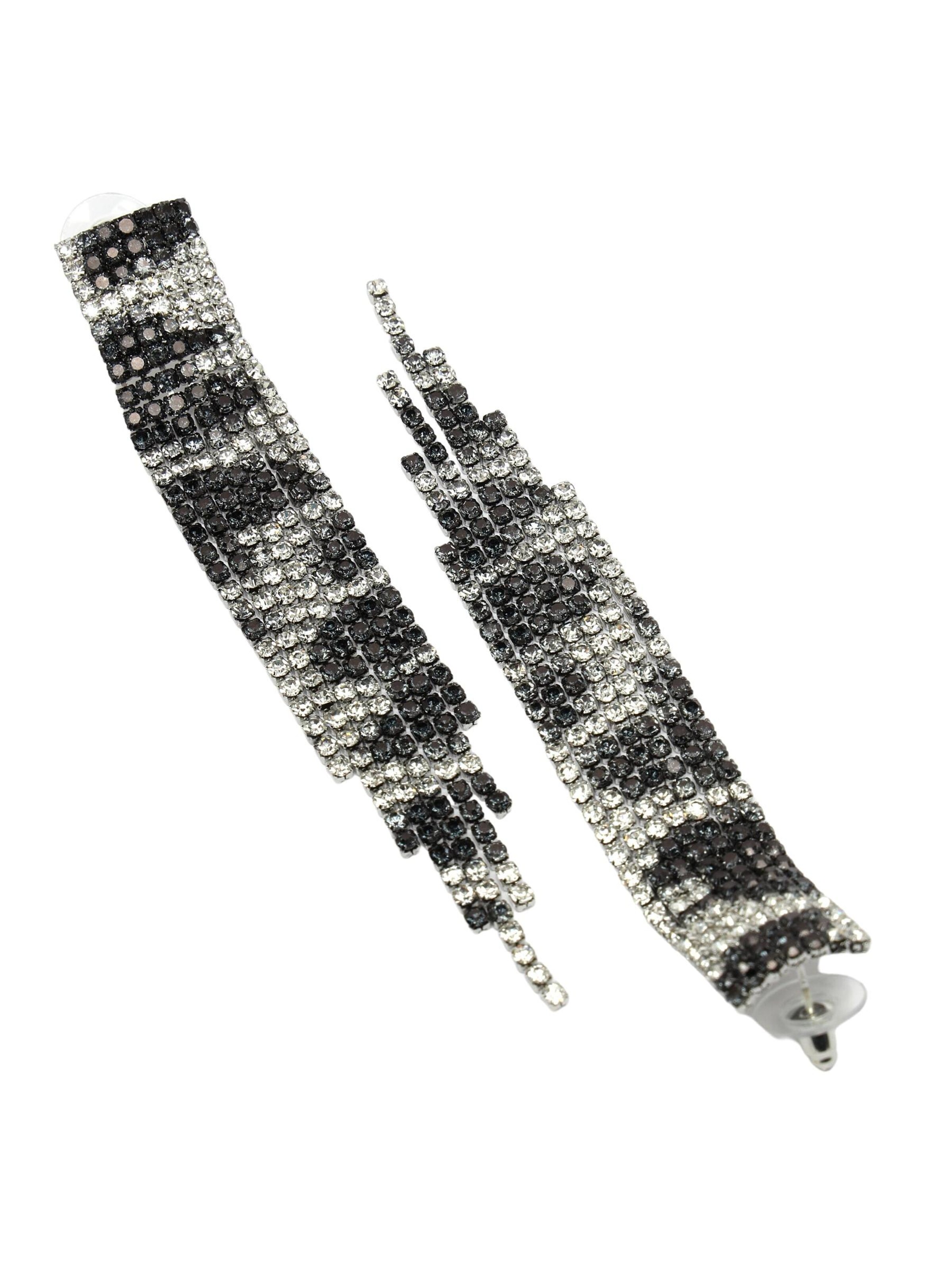 AVANT-GARDE PARIS - Pendientes 'Oriana' en negro