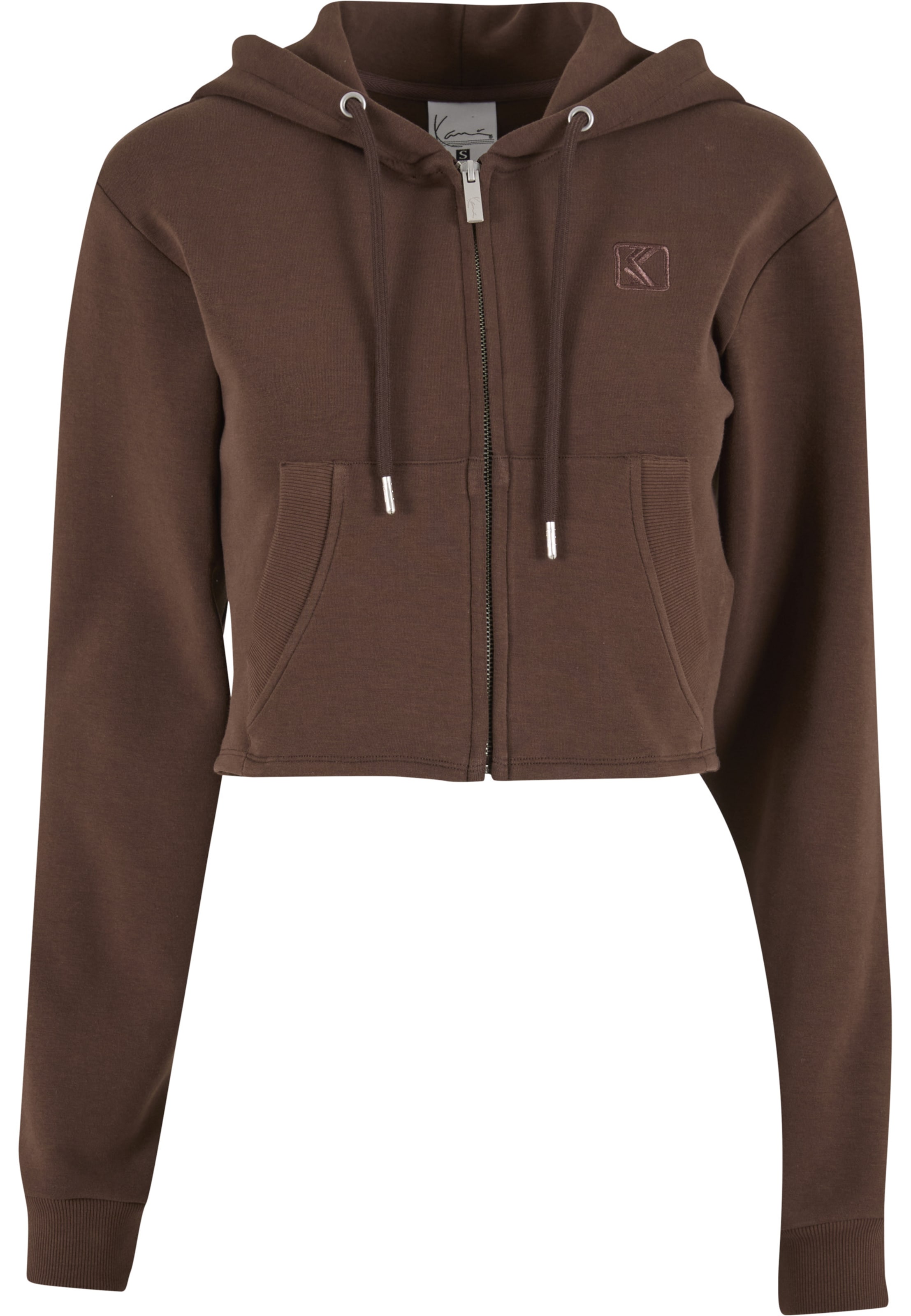 Giacca di felpa di Karl Kani in marrone: frontale