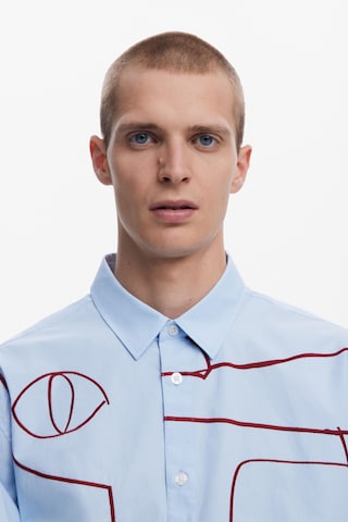 Desigual Regular fit Button Up Shirt in Blue