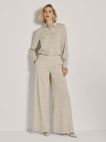 Wide Leg Pantalon MADELEINE en beige