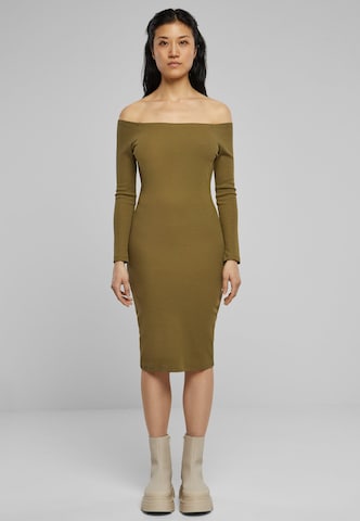 Urban Classics Dress in Green: front