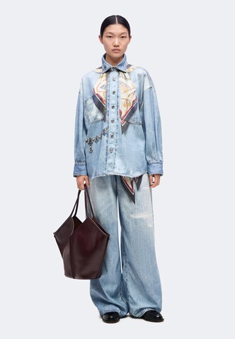 Liu Jo Átmeneti dzseki 'CAMICIA VINTAGE DIGITAL PRINT' - kék: elől
