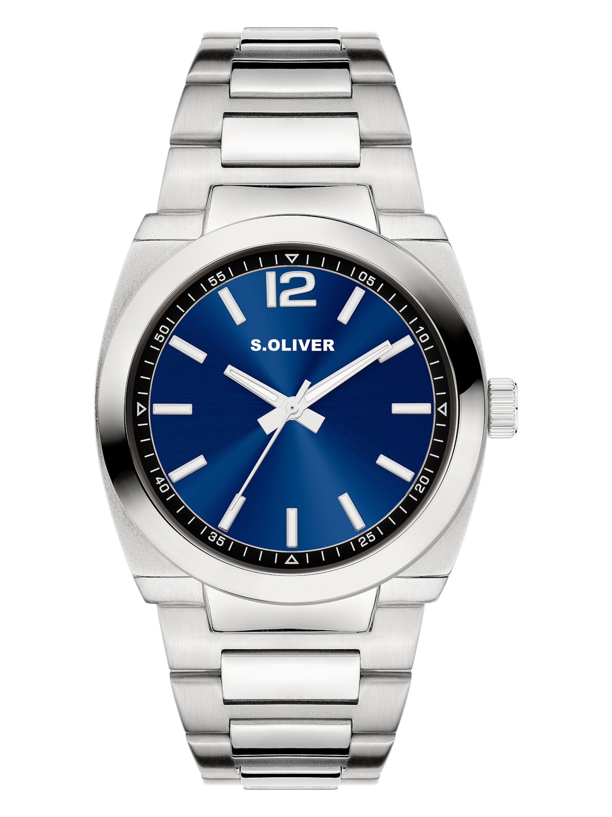 Montre à affichage analogique 'Modern & Zeitlos' s.Oliver en argent : devant