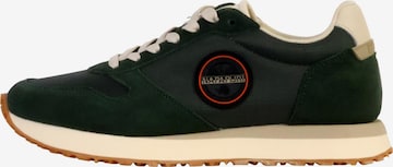 NAPAPIJRI - Calzado deportivo con cordones 'Sun Low-Top-Sneaker aus Leder' en verde: frente