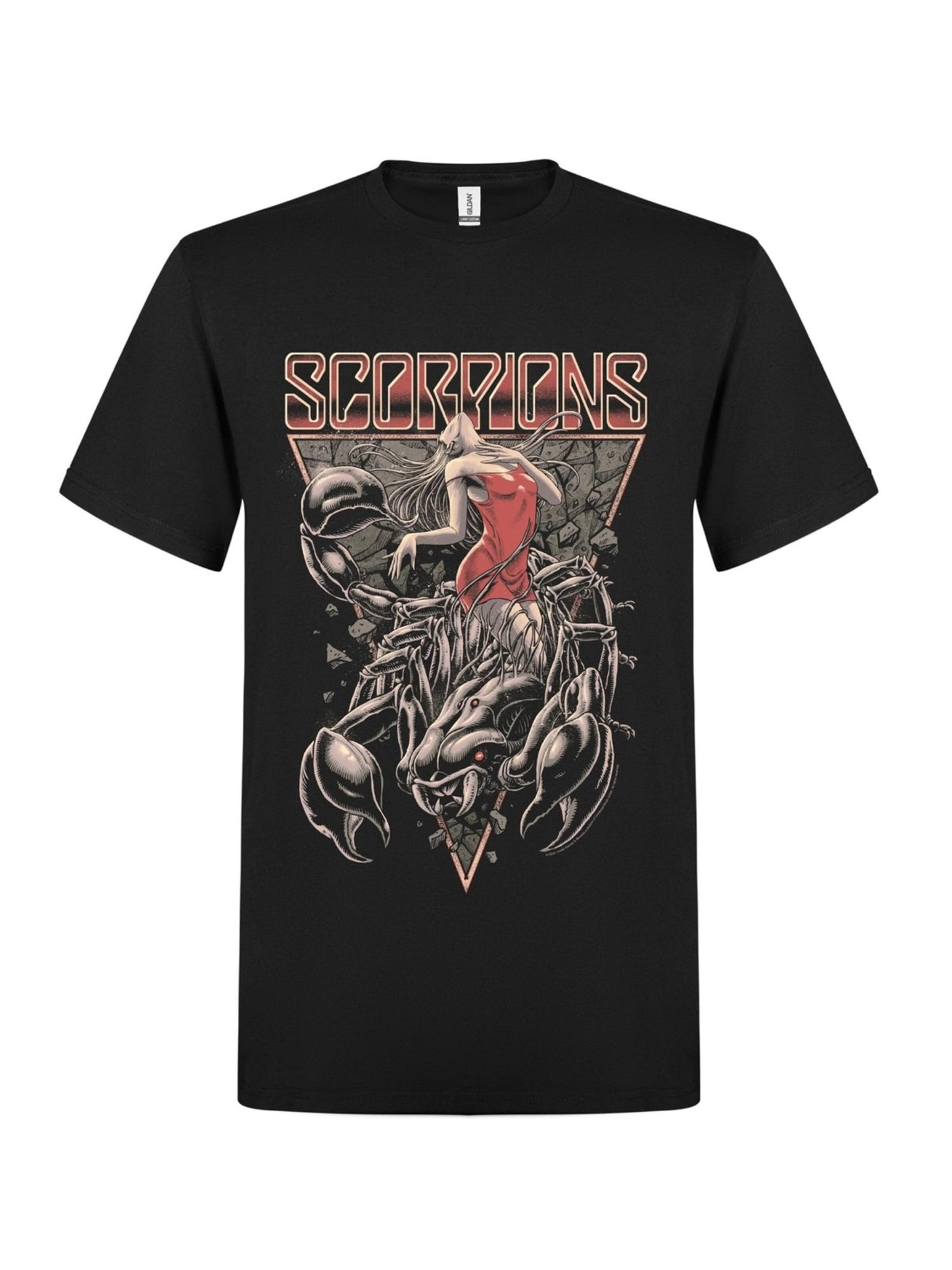 Scorpions - Camiseta 'Scorpions Hurricane T-Shirt' en negro: frente