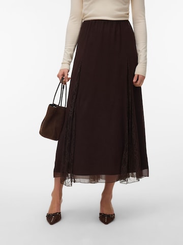 Gonna 'VMLalie' di VERO MODA in marrone: frontale