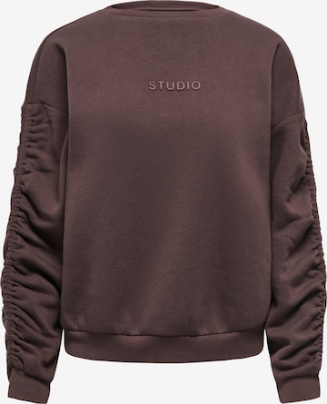ONLY Sweatshirt 'ONLSweat' in Brown: front