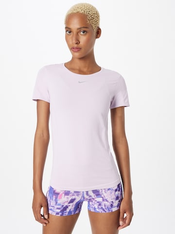 purpurinė NIKE Sportiniai marškinėliai 'AURA': priekis