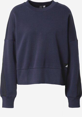 ADIDAS SPORTSWEAR Athletic Sweatshirt 'Future Icons 3-Stripes' in Blue: front