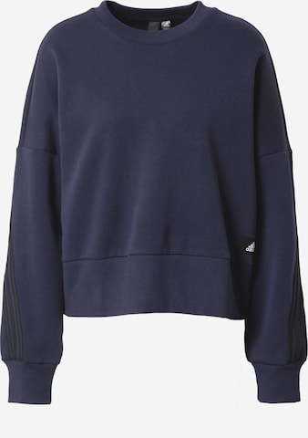 ADIDAS SPORTSWEAR Athletic Sweatshirt 'Future Icons 3-Stripes' in Blue: front