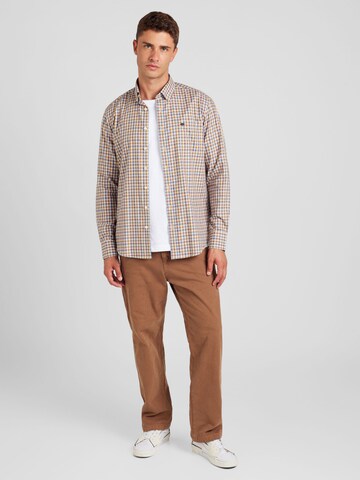 FYNCH-HATTON Regular Fit Hemd in Braun