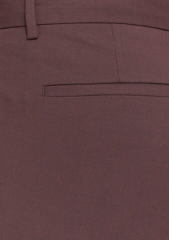 s.Oliver BLACK LABEL Slim fit Trousers with creases in Brown