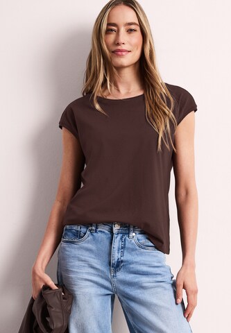 STREET ONE Shirt in Brown: front
