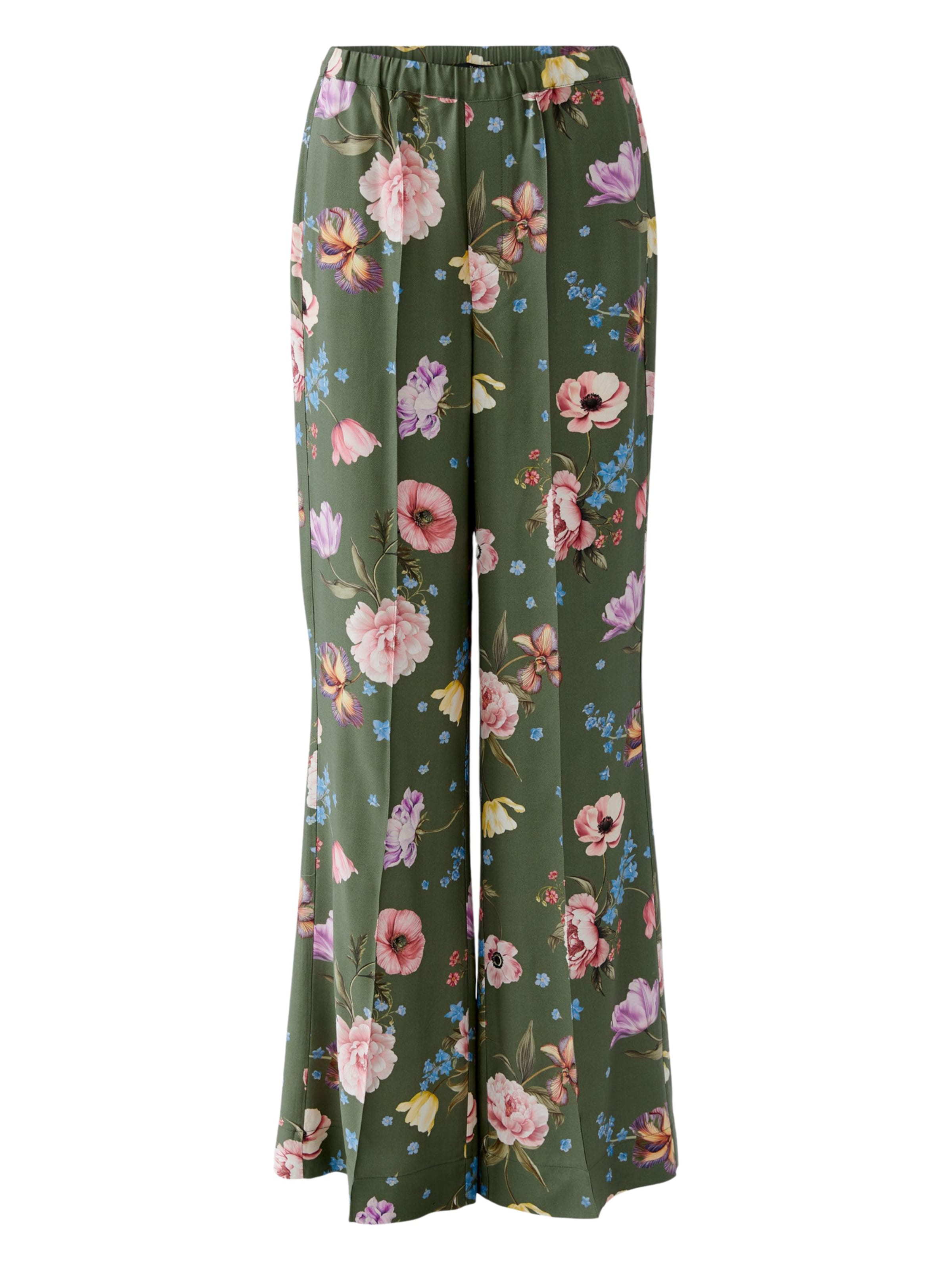 OUI Flared Pants in Green: front